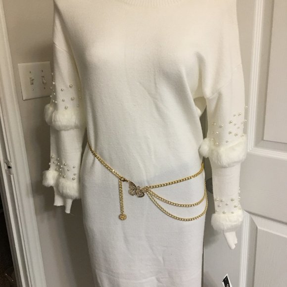 Goldtone Butterfly Belly Chain up to 34 Waist Gorgeous and Fun Drawer 6 - Picture 5 of 5